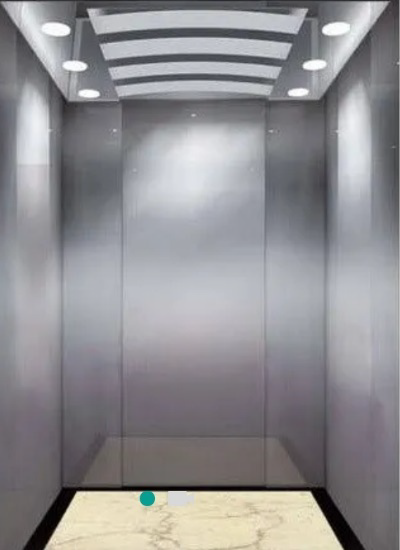 Safe Aquila Lifts cabin interior with stainless steel walls